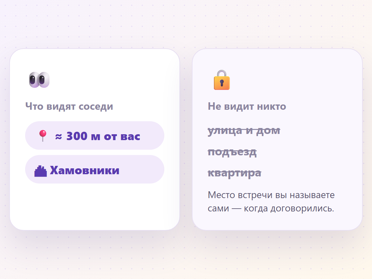 Что видят соседи, а что — никто